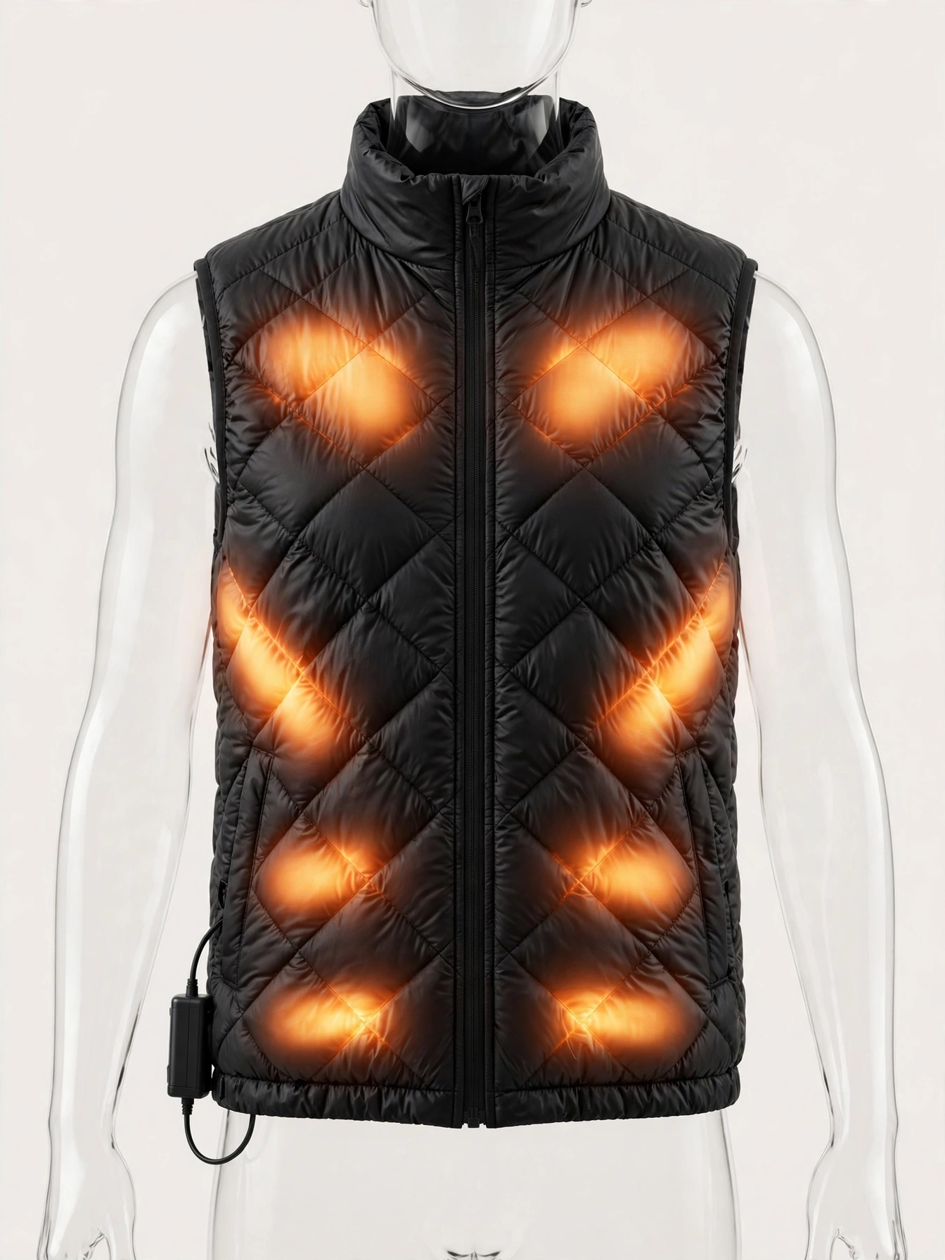 Battery-heated winter vest